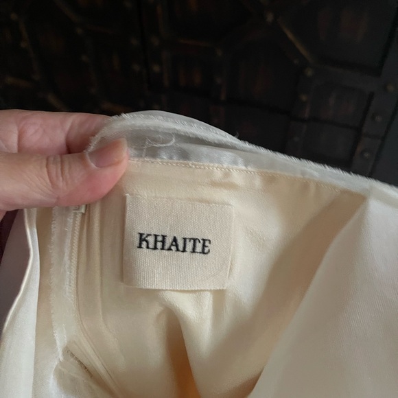 KHAITE Dissa cotton-blend crepe and tulle midi dress - Picture 8 of 9